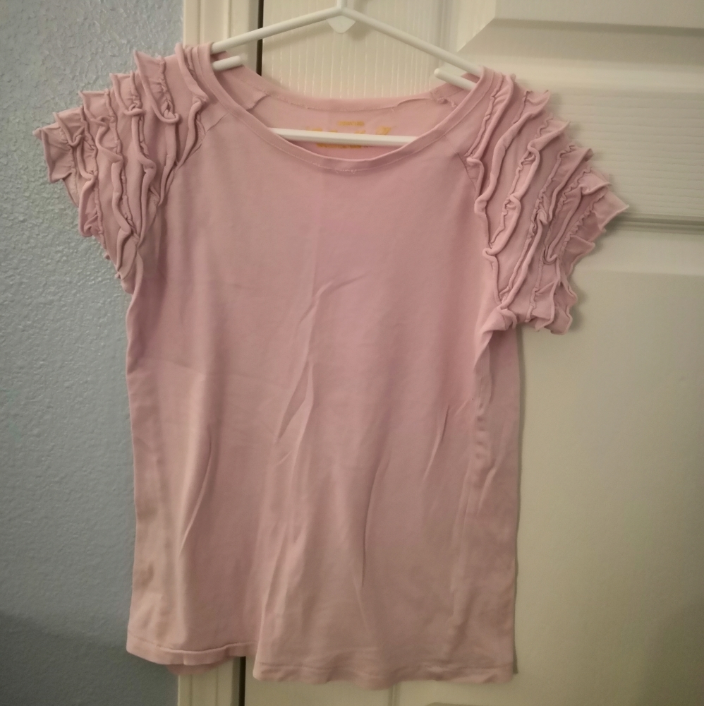 JCrew Crewcuts Ruffled Sleeve Shirt